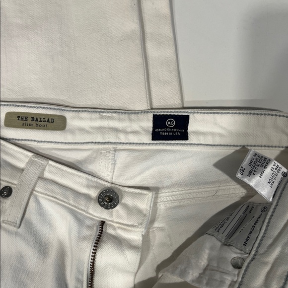 AG Adriano Goldschmied Cream The Ballad Boot Jeans size 26R- NWOT - Picture 3 of 6